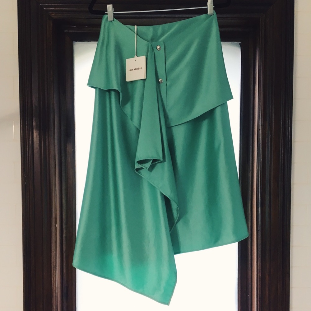 Sies Marjan | Camie Drape Front Skirt | Size 6 - Picture 4 of 8